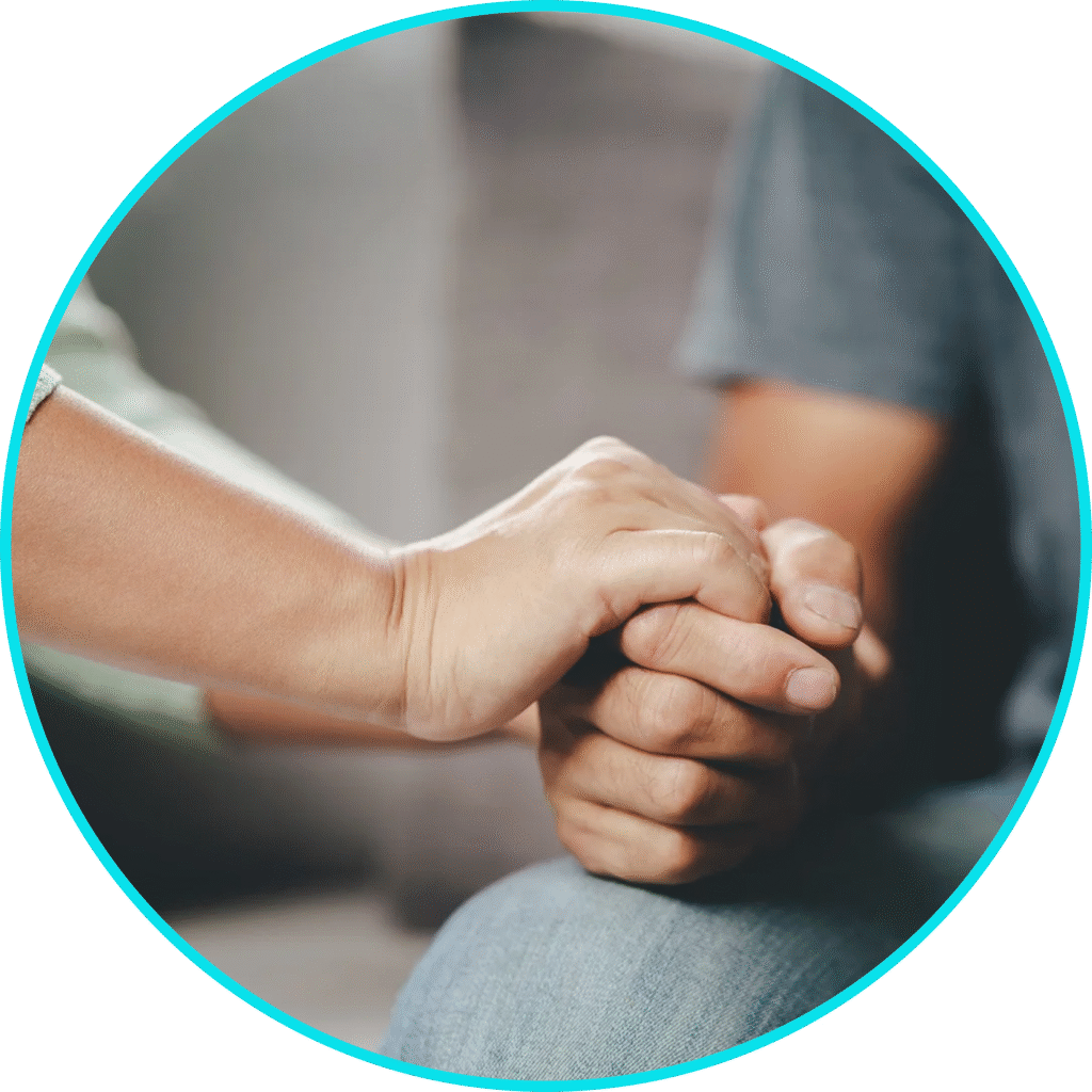 holding hands